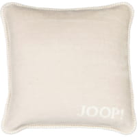 JOOP! Kissenhülle Uni-Doubleface - Größe: 50x50 cm - Farbe: Feder-Ecru