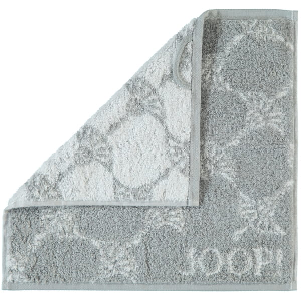 JOOP! Cornflower 1611 - Farbe: Silber - 76 - Seiflappen 30x30 cm