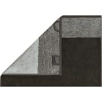 Cawö Handtücher Luxury Home Two-Tone 590 - Farbe: basalt - 73 - Seiflappen 30x30 cm