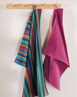 Cawö Home Geschirrtücher Cuisine Lifestyle Streifen 7048 - Farbe: multicolor dunkel - 84 - 50x70 cm