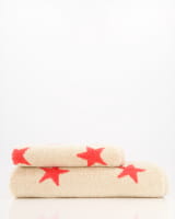 Cawö Handtücher NEW STARS Sterne groß 6260 - Farbe: beige/pink - 32 - Duschtuch 70x140 cm