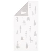 Cawö Handtücher WINTER EDITION Tannen 6273 - Farbe: weiß/platin - 67