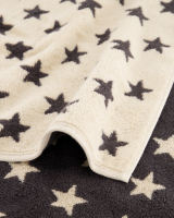 Cawö Handtücher NEW STARS Sterne klein 6261 - Farbe: beige/basalt - 37 - Duschtuch 70x140 cm