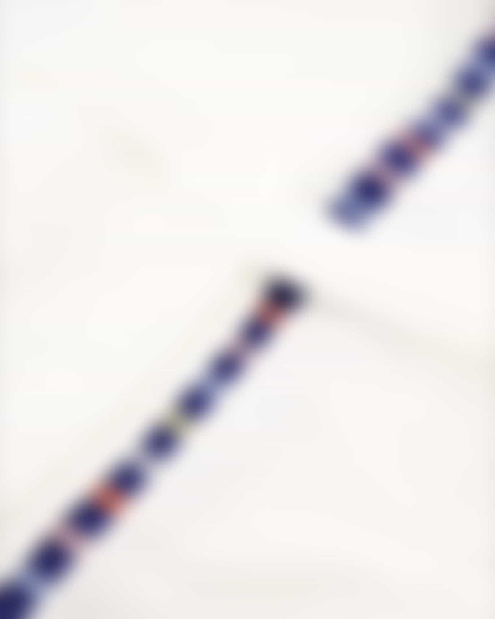 Cawö Damen Bademantel Kapuze kurz 3345 - Farbe: weiß-blau - 612 Detailbild 3