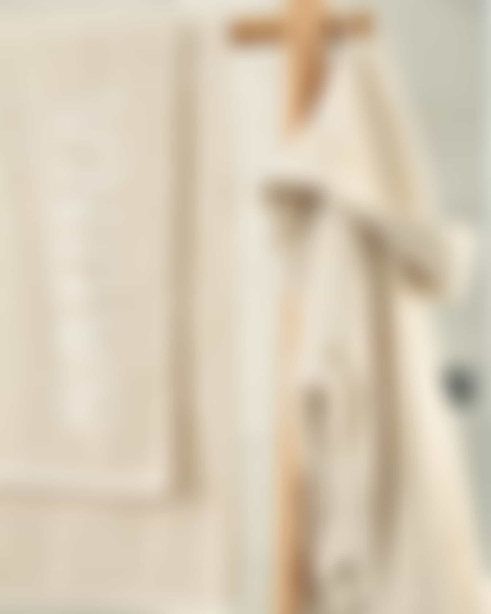 Cawö Home Bademäntel Herren Kapuze SAUNA Cotton & Hemp 847 - Farbe: natur - 33 Detailbild 1