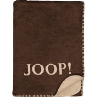 JOOP! Wohndecken Uni-Doubleface - Farbe: Mokka-Taupe - 150x200 cm