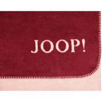 JOOP! Wohndecken Uni-Doubleface - Farbe: Rouge - 150x200 cm
