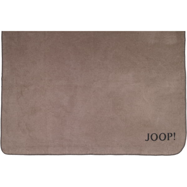 JOOP! Wohndecke Uni-Doubleface - Größe: 150x200 cm - Farbe: Taupe-Anthrazit