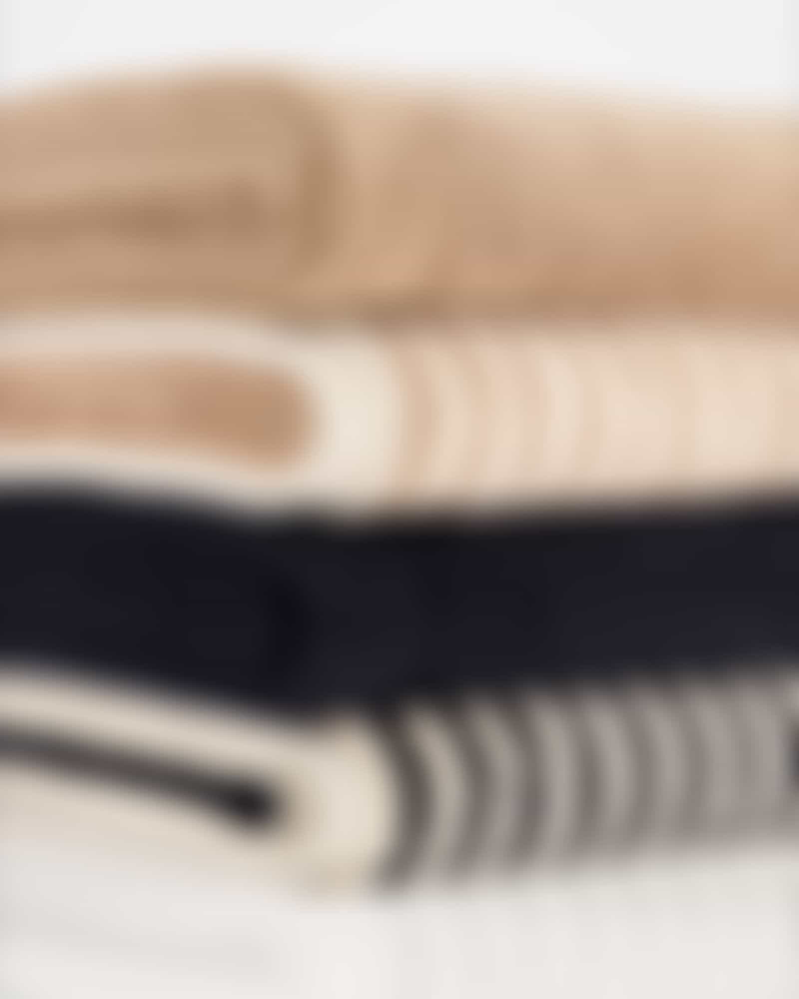 Cawö Handtücher Natural Streifen 6216 - Farbe: natur-schwarz - 39 - Gästetuch 30x50 cm