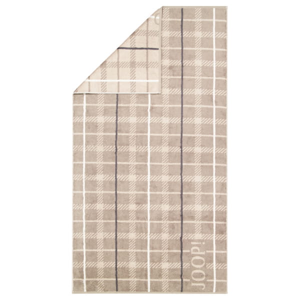 JOOP! Handtücher Contour Checked 1715 - Farbe: Taupe - 73 - Duschtuch 80x150 cm