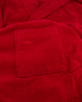 Vossen Bademäntel unisex Kurzmantel mit Kapuze Texas - Farbe: rubin - 3900 - L