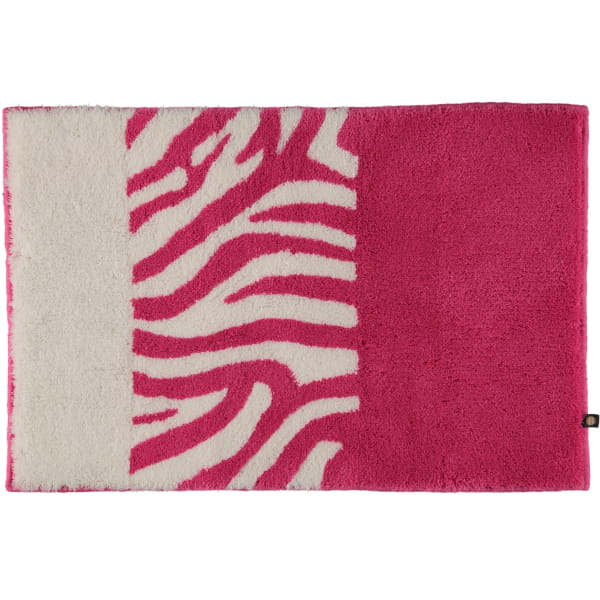 Rhomtuft - Badteppiche Zebra - Farbe: fuchsia/weiss - 1403 - 70x130 cm