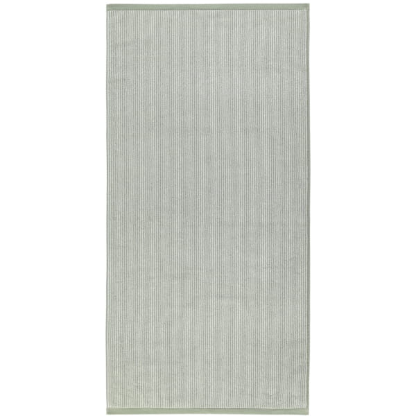 Marc o Polo Timeless Tone Stripe - Farbe: green/off white Duschtuch 70x140 cm