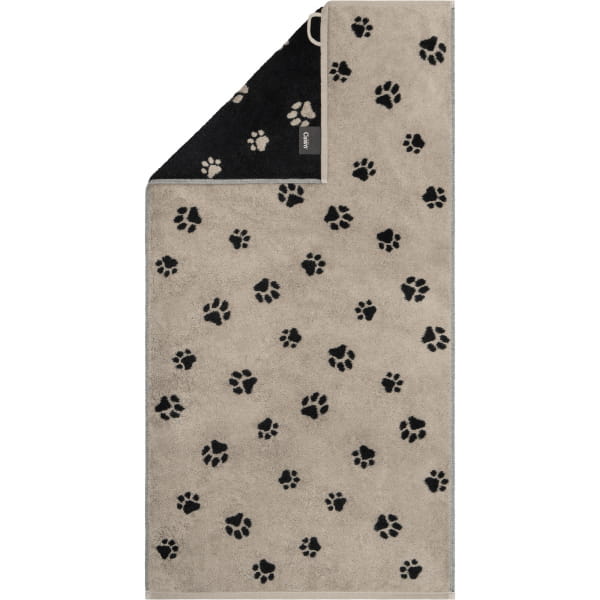 Cawö Handtücher We love Dogs Paws 6247 - Farbe: Schwarz-Beige - 93 - Duscht günstig online kaufen