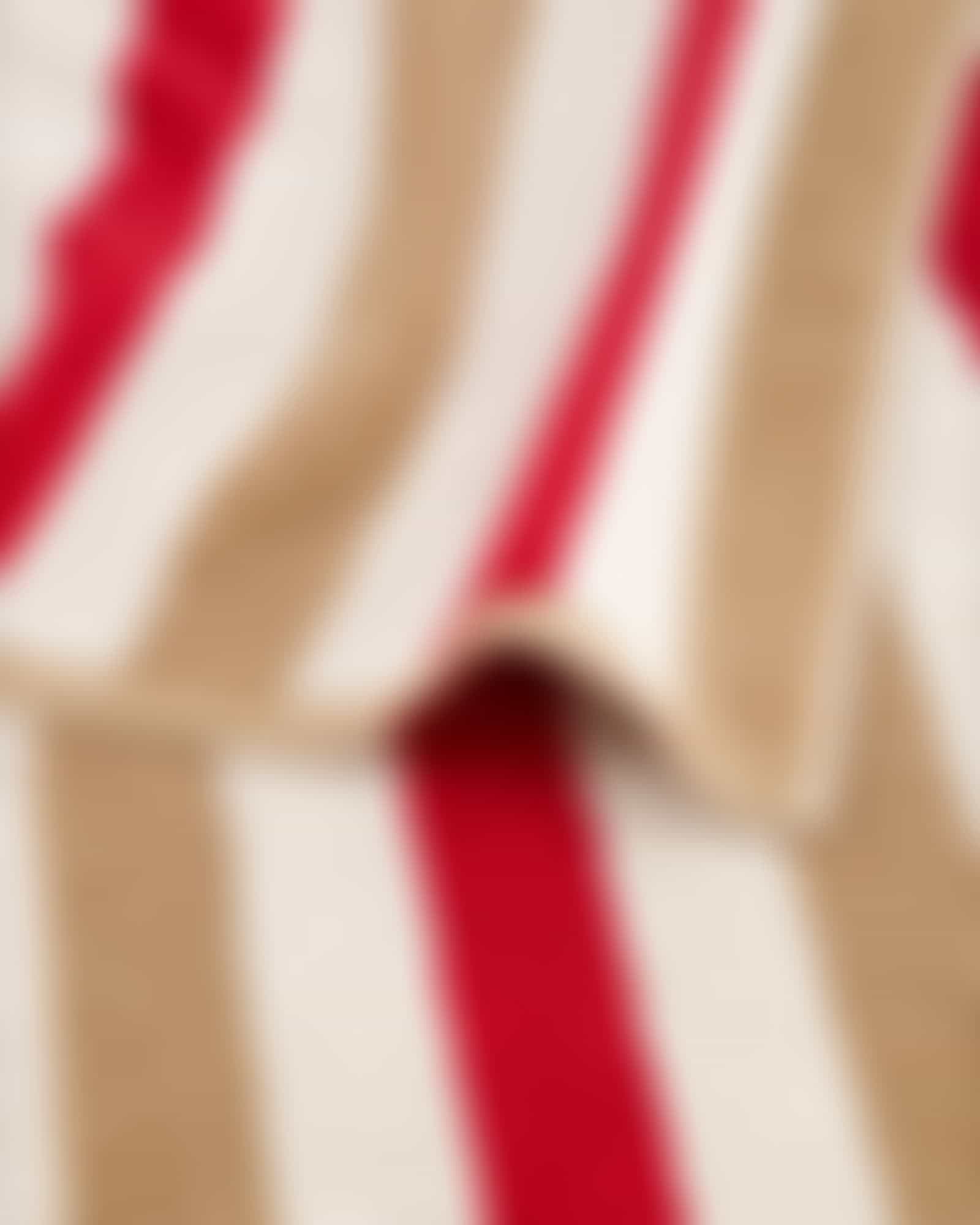 Cawö Handtücher Coast Stripes 6213 - Farbe: rot-natur - 32 - Gästetuch 30x50 cm