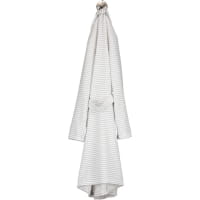 Cawö - Damen Bademantel Kurz Kimono 1214 - Farbe: weiß-silber - 76 - M