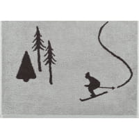 Cawö Handtücher WINTER EDITION Skifahrer 6272 - Farbe: platin/basalt - 70