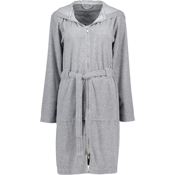 Vossen Bademäntel Damen Kurzmantel mit Kapuze Tampa - Farbe: melange - 7380