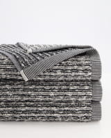 Möve Handtücher Brooklyn Pinstripe - Farbe: nature/black - 081 - Handtuch 50x100 cm