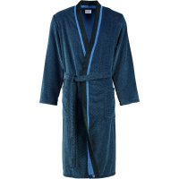 Cawö - Herren Bademantel Kimono 4839 - Farbe: blau/schwarz - 19