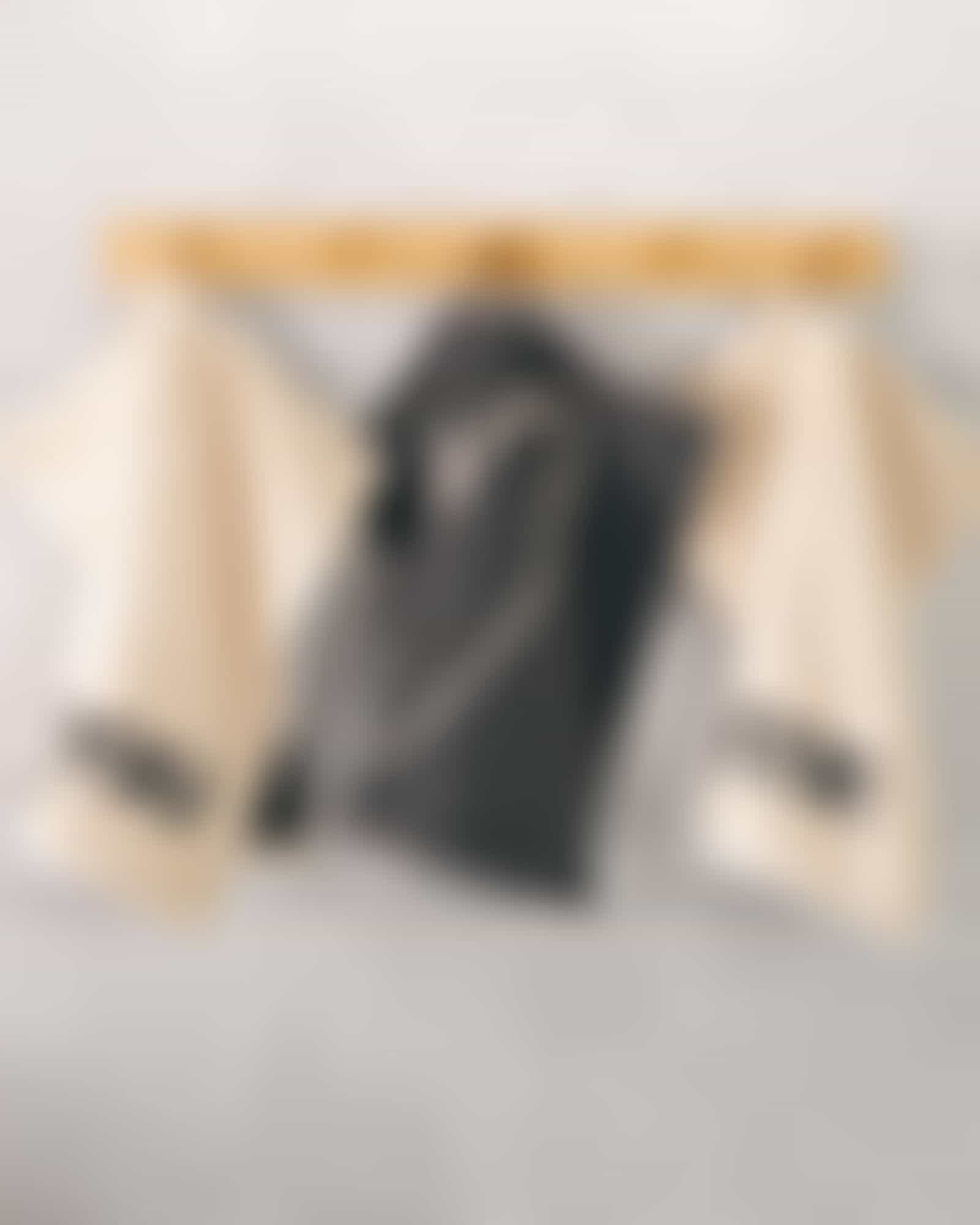 Cawö Seiftücher Heart Beats You & Me 6285 - Farbe: natur/basalt - 37 - 30x30 cm Detailbild 1