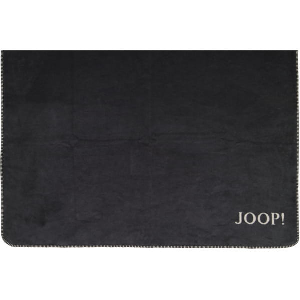 JOOP! Wohndecke Uni-Doubleface - Größe: 150x200 cm - Farbe: Anthrazit-Ash