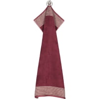 Cawö Handtücher Luxury Home Two-Tone 590 - Farbe: bordeaux - 23 - Waschhandschuh 16x22 cm