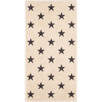 Cawö Handtücher NEW STARS Sterne groß 6260 - Farbe: beige/basalt - 37 - Duschtuch 70x140 cm
