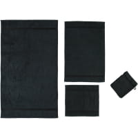 Rhomtuft - Handtücher Princess - Farbe: schwarz - 15 - Seiflappen 30x30 cm