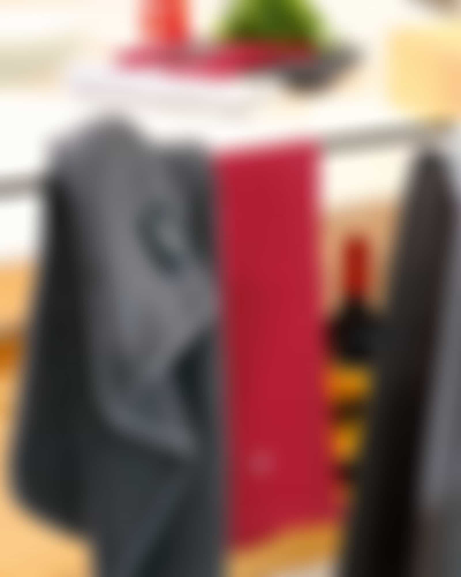 Cawö Küchenhandtücher Cuisine Solid 500 - Farbe: bordeaux - 280 - 50x50 cm Detailbild 1