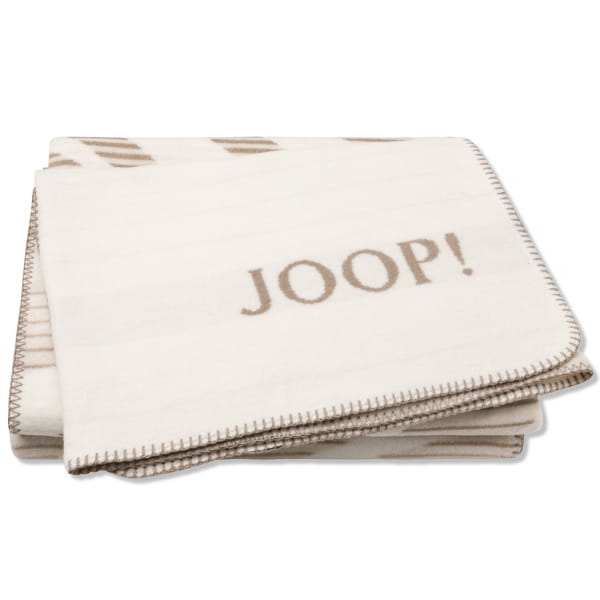 JOOP! Wohndecken Leaf - Farbe: Creme - 150x200 cm