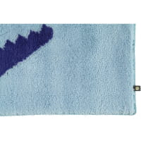 Rhomtuft - Badteppich Croc - Farbe: air/ultramarin - 1211 - 60x90 cm