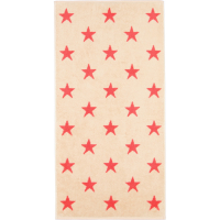 Cawö Handtücher NEW STARS Sterne groß 6260 - Farbe: beige/pink - 32 - Duschtuch 70x140 cm