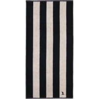 Möve Handtücher Superwuschel Blockstreifen - Farbe: black/cashmere - 082