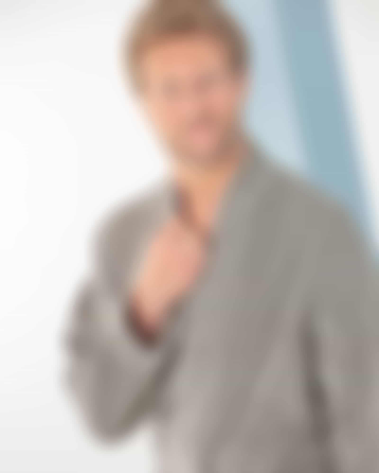 Cawö Home Herren Bademantel Kimono 800 - Farbe: graphit - 73 Detailbild 1