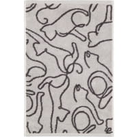 Cawö Handtücher CUTE CATS EDITION Cats 6264 - Farbe: platin/basalt - 70 - Handtuch 50x100 cm