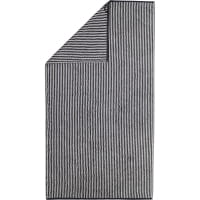Cawö Zoom Streifen 121 - Farbe: schwarz - 97 - Seiflappen 30x30 cm