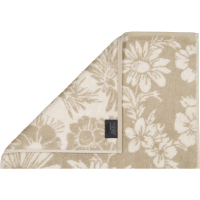 Cawö Handtücher Luxury Home Two-Tone Edition Floral 638 - Farbe: sand - 33 - Handtuch 50x100 cm