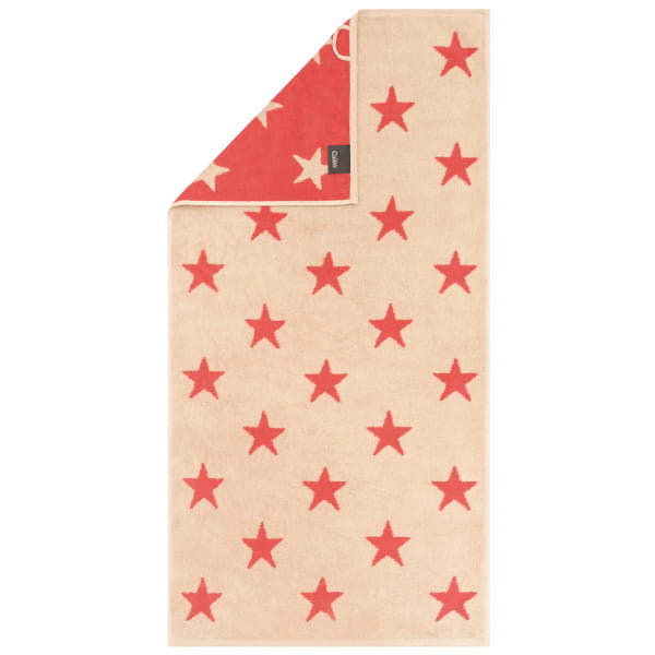 Cawö Handtücher NEW STARS Sterne groß 6260 - Farbe: beige/pink - 32 - Dusch günstig online kaufen