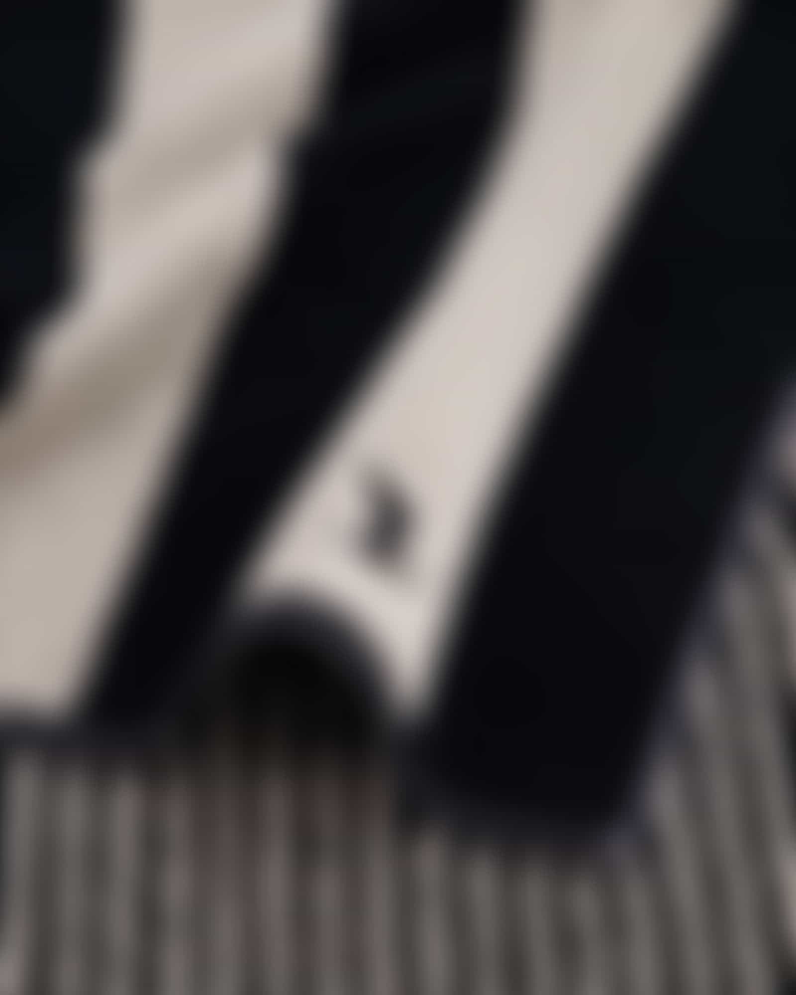 Möve Handtücher Superwuschel Blockstreifen - Farbe: black/cashmere - 082