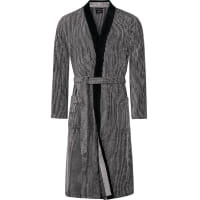 Cawö Bademäntel Herren Kimono Luxury Home 5840 - Farbe: natur-schwarz - 97 - M