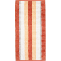 Cawö Handtücher Noblesse Stripe 1087 - Farbe: brick - 33 - Gästetuch 30x50 cm