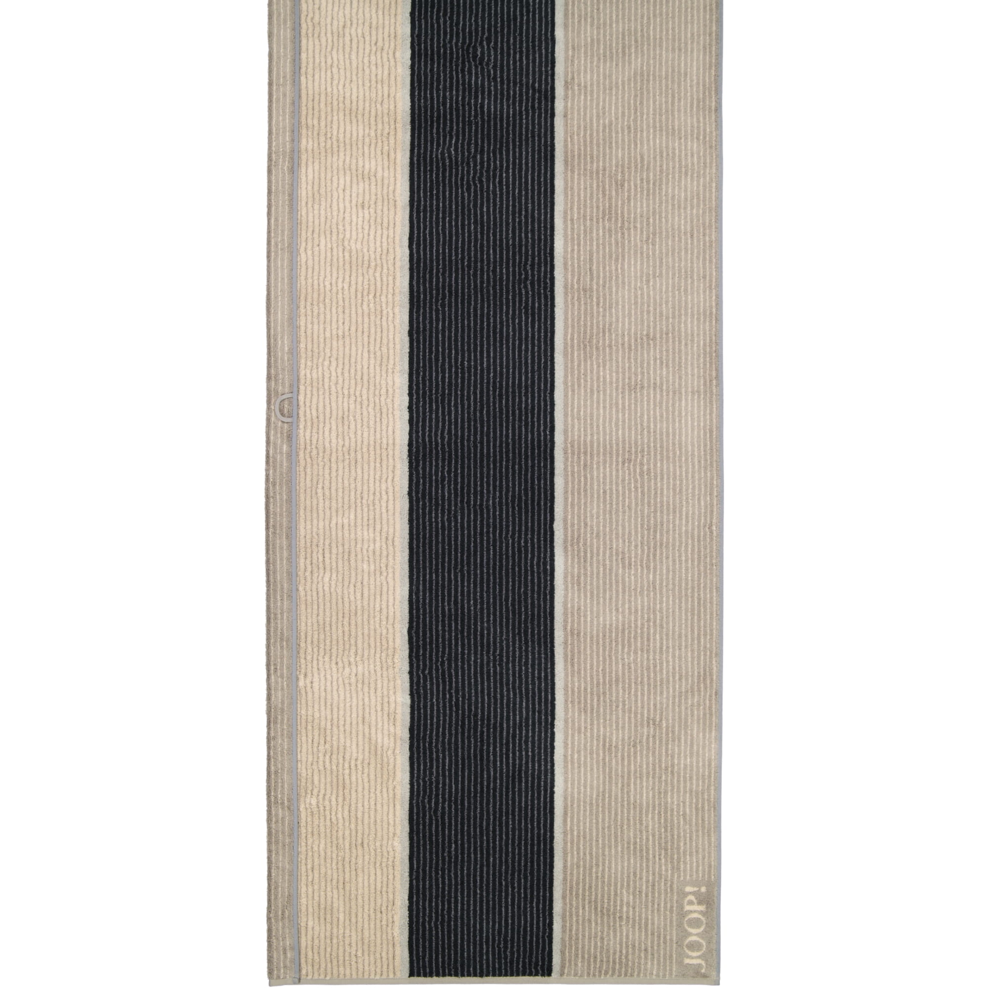 JOOP Coton 70 graphit 50 x 100 cm 1657 Signature Cornflower Stripes Serviette au motif rayures de bleuets 