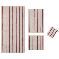 Cawö Polo Streifen 365 - Farbe: travertin - 32 Seiflappen 30x30 cm
