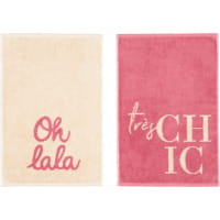 Cawö Gästetücher Postcard Towels Edition 100 - Farbe: très chic - 12 - 30x50 cm