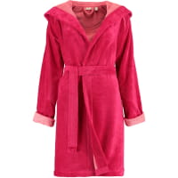 Esprit Damen Bademantel Cosy Kapuze - Farbe: raspberry - 001