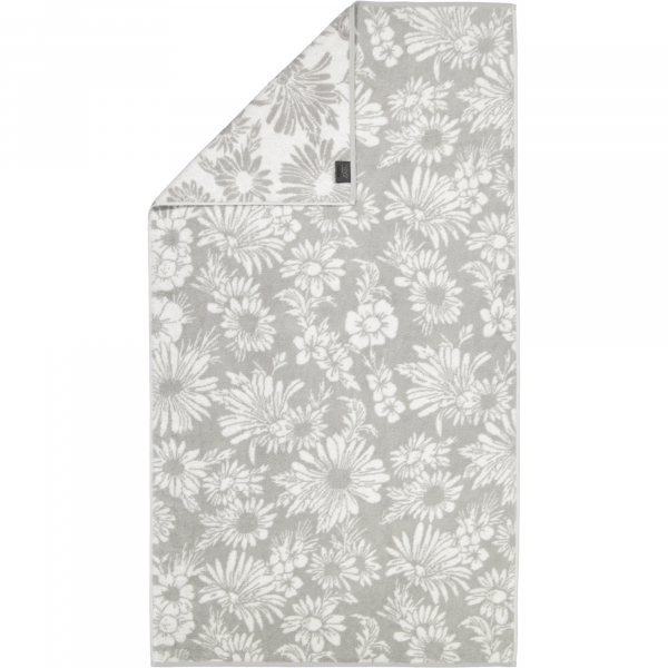 Cawö Handtücher Luxury Home Two-Tone Edition Floral 638 - Farbe: platin - 76 Duschtuch 80x150 cm