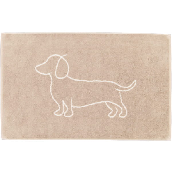 Cawö Badematten WE LOVE DOGS Companion 6248 - Farbe: natur/beige - 33 - 50x80 cm
