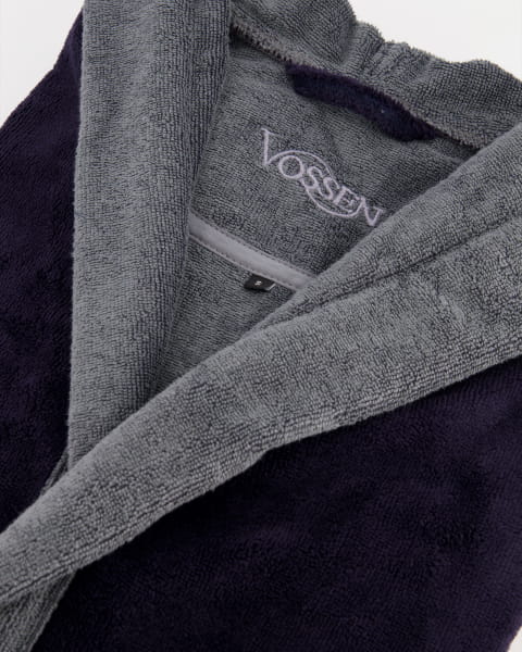 Vossen Bademantel unisex Poppy - Farbe: anthrazit - 013 (161914) - XL