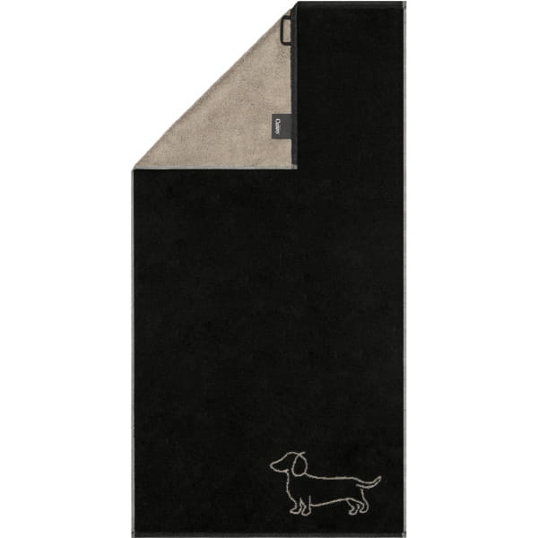 Cawö Handtücher We love Dogs Companion 6248 - Farbe: Schwarz-Beige - 93 - H günstig online kaufen